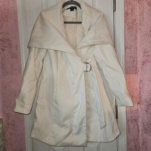 Elegant Cream Women's Coat